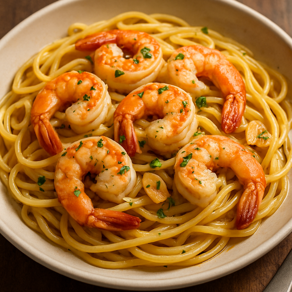 Garlic Butter Shrimp Pasta
