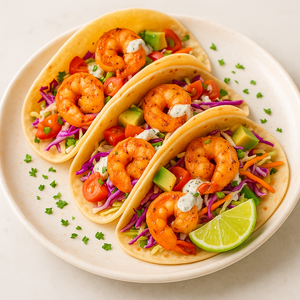 Shrimp Tacos with Zesty Slaw