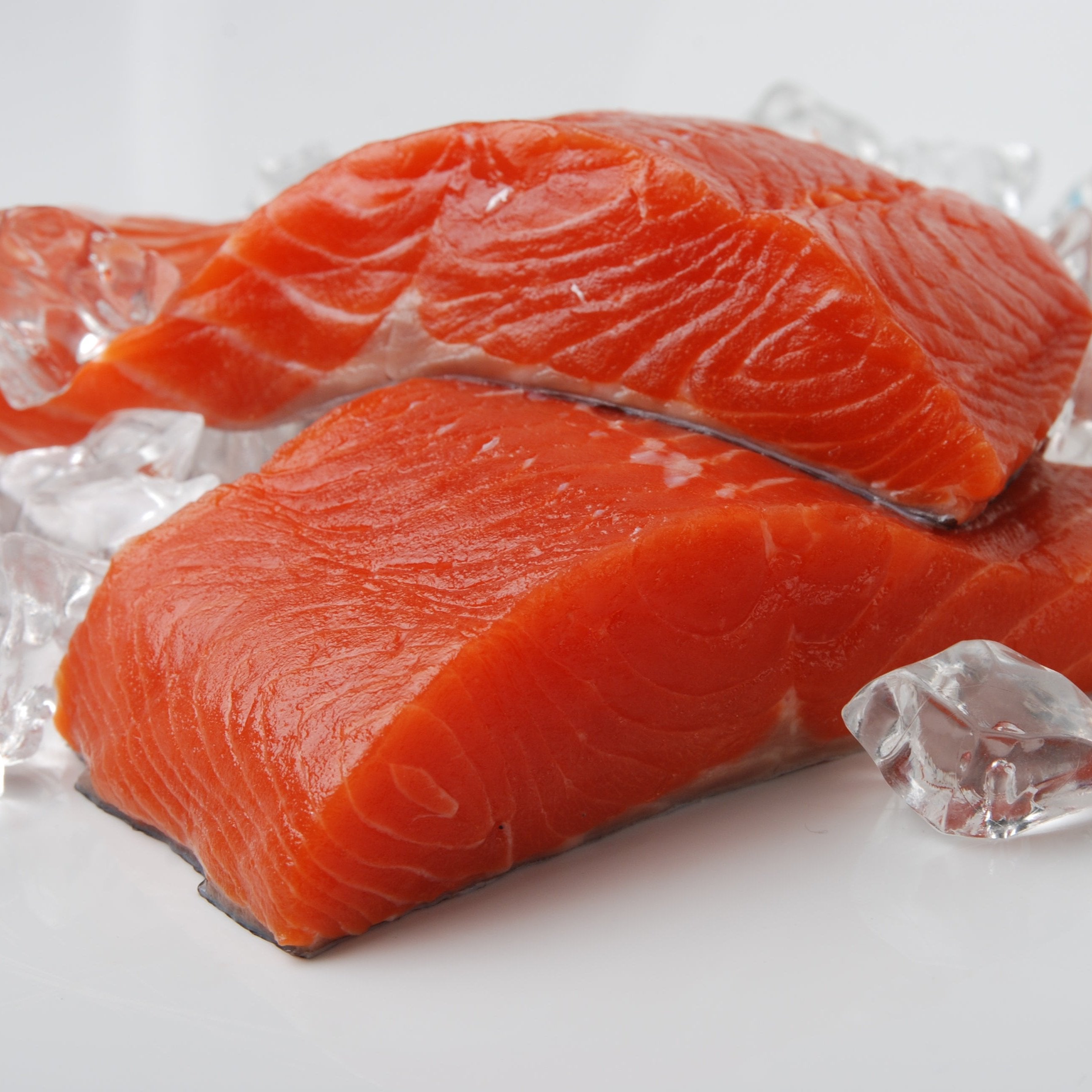 Cooked Sockeye Salmon fillet on plate