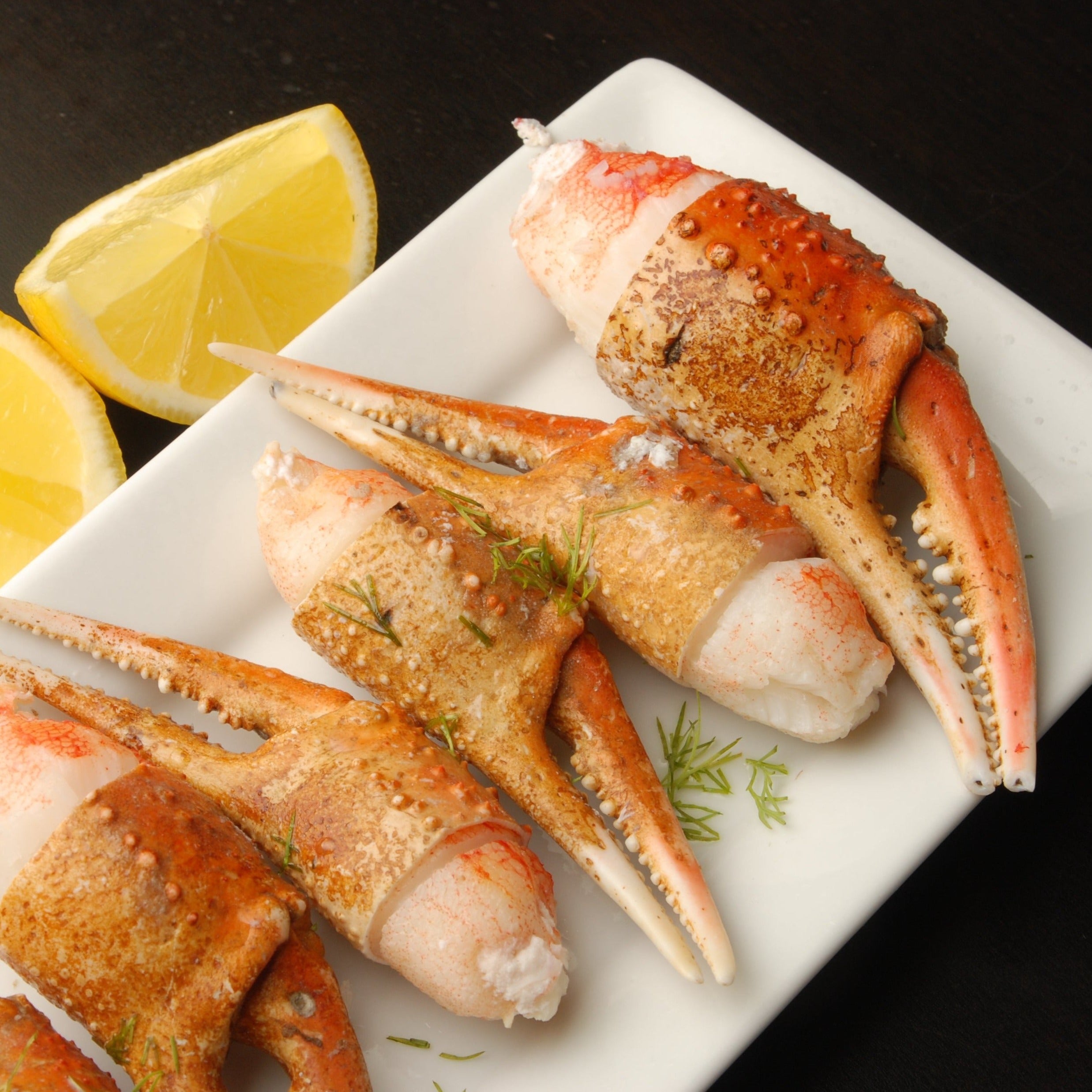Snow crab claws in Alaska Sampler