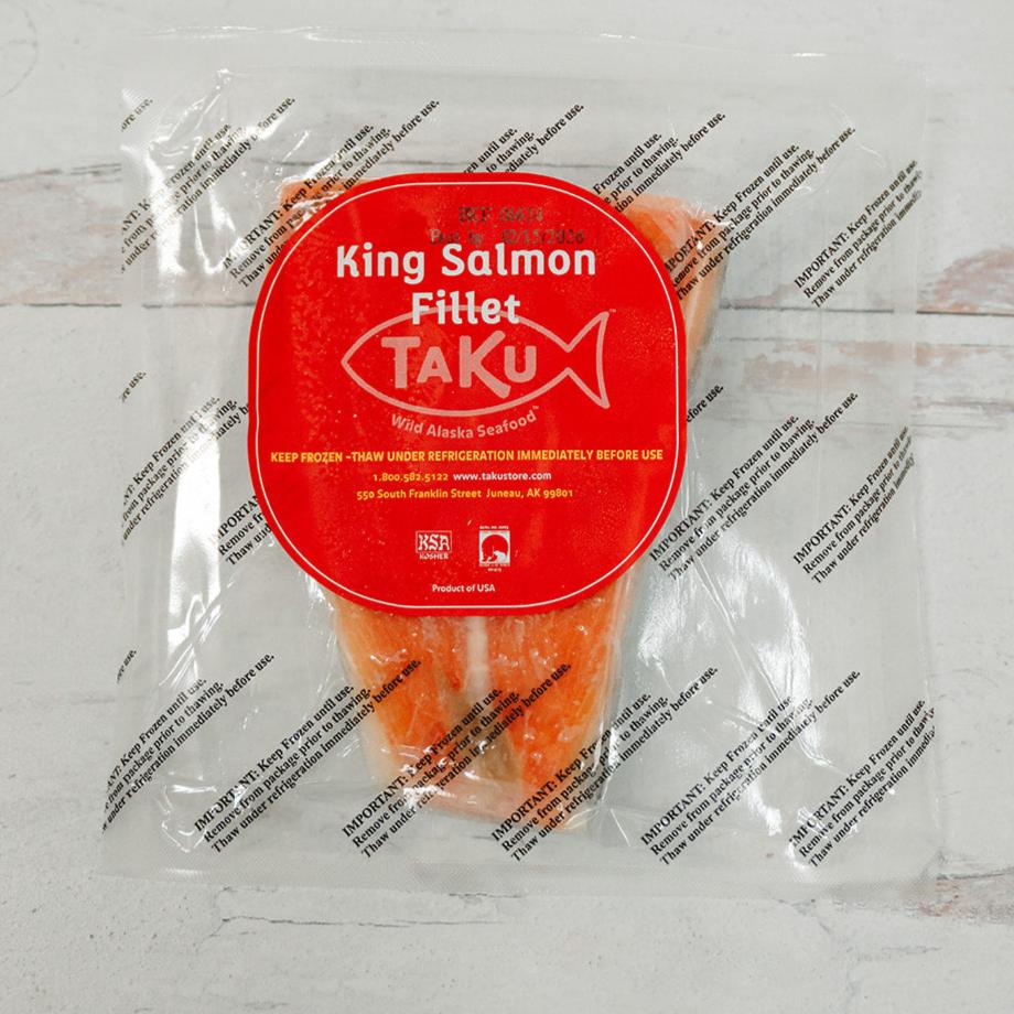 Taku Fisheries King Salmon fillet, vacuum sealed