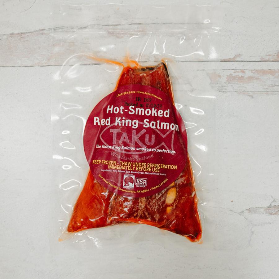 Taku Fisheries hot smoked King Salmon packaging
