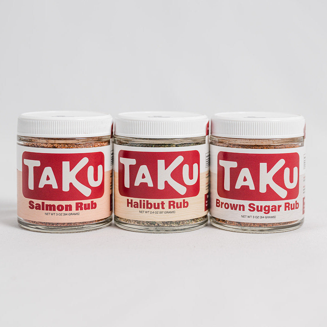 Taku Fisheries Rub Combo all three jars