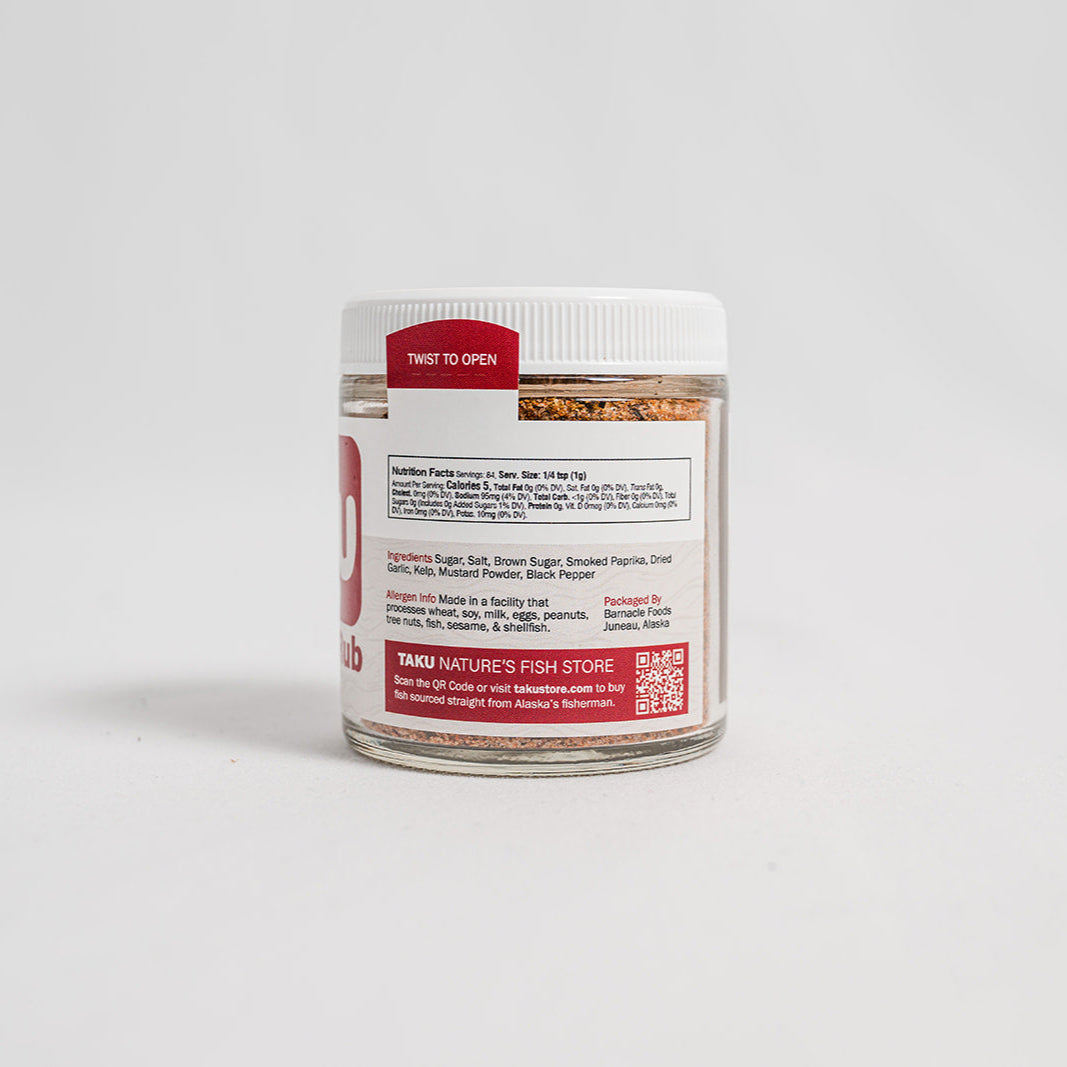 Taku Brown Sugar Rub jar with combo