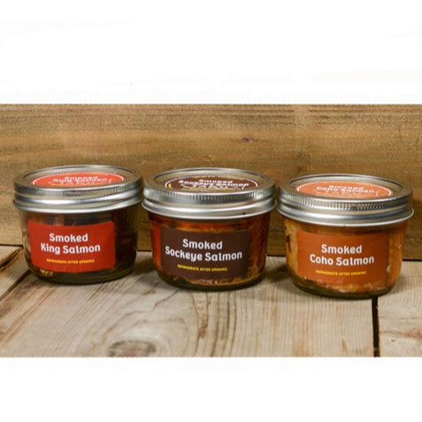 Salmon jar sampler product photo