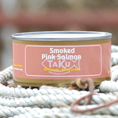 Smoked Pink Salmon in steel can