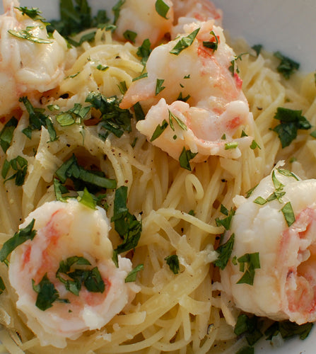 Alaskan Spot Prawns with pasta