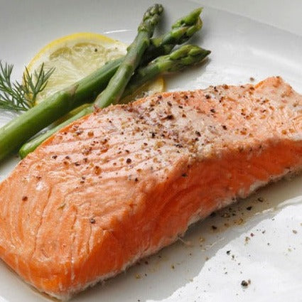Wild Alaskan Coho Salmon fillet portion, mild and flaky